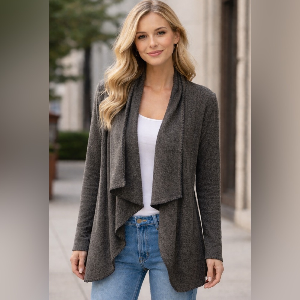 Bailey44 Women's Gray Cardigan Sweater